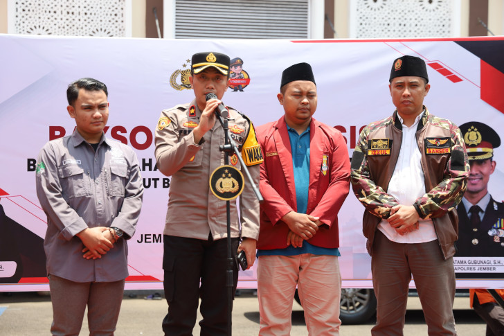 Gandeng Organisasi Kepemudaan, Polres Jember Gelar Baksos Jelang Ramadan