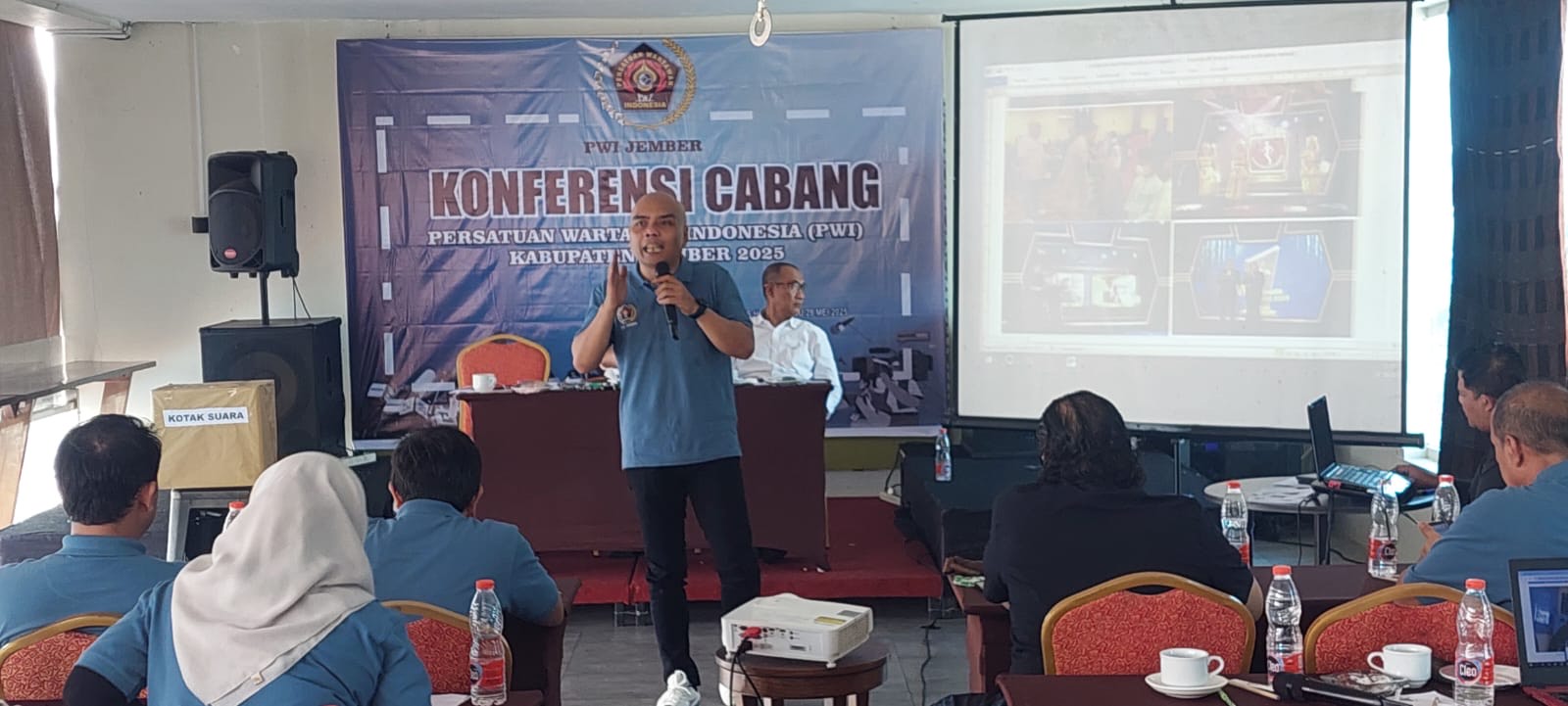 Suasana pelaksanaan Konferensi cabang Persatuan Wartawan Indonesia (Konfercab PWI) Jember pada Rabu (28/05/2025). (Istimewa)