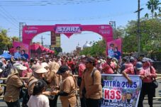 Suasana di titik start yang ada di Alun-alun Kecamatan Tanggul. (Adi Permana/ tagarjatim.id)